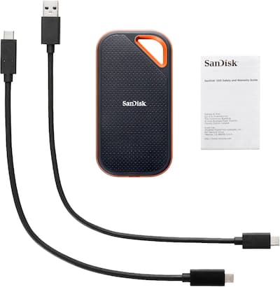 SanDisk Extreme Pro Portable 4TB External USB C NVMe SSD Black