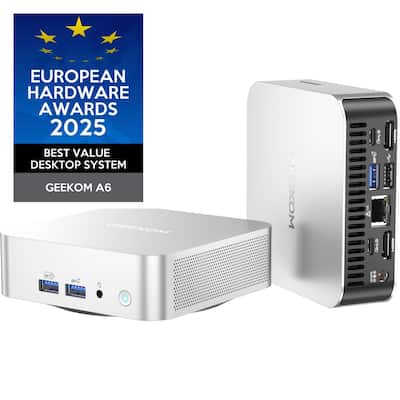 Geekom A6 Mini PC, AMD Ryzen 7 6800H, 16GB DDR5 RAM, 512GB M.2
