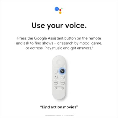 Chromecast with Google TV (4K) Snow GA01919-US - Best Buy