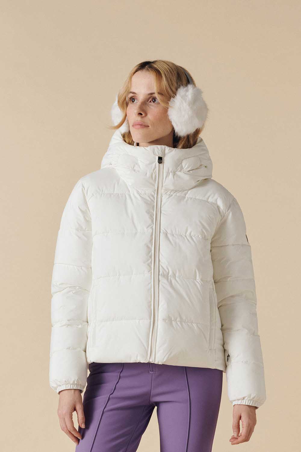 CHLOE DOWN SKI JACKET - Poivre Blanc