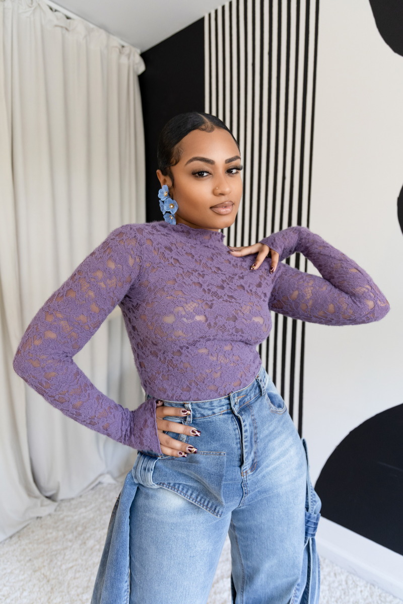 Mystic Orchid Lace top – Poise by Priscilla, Inc.