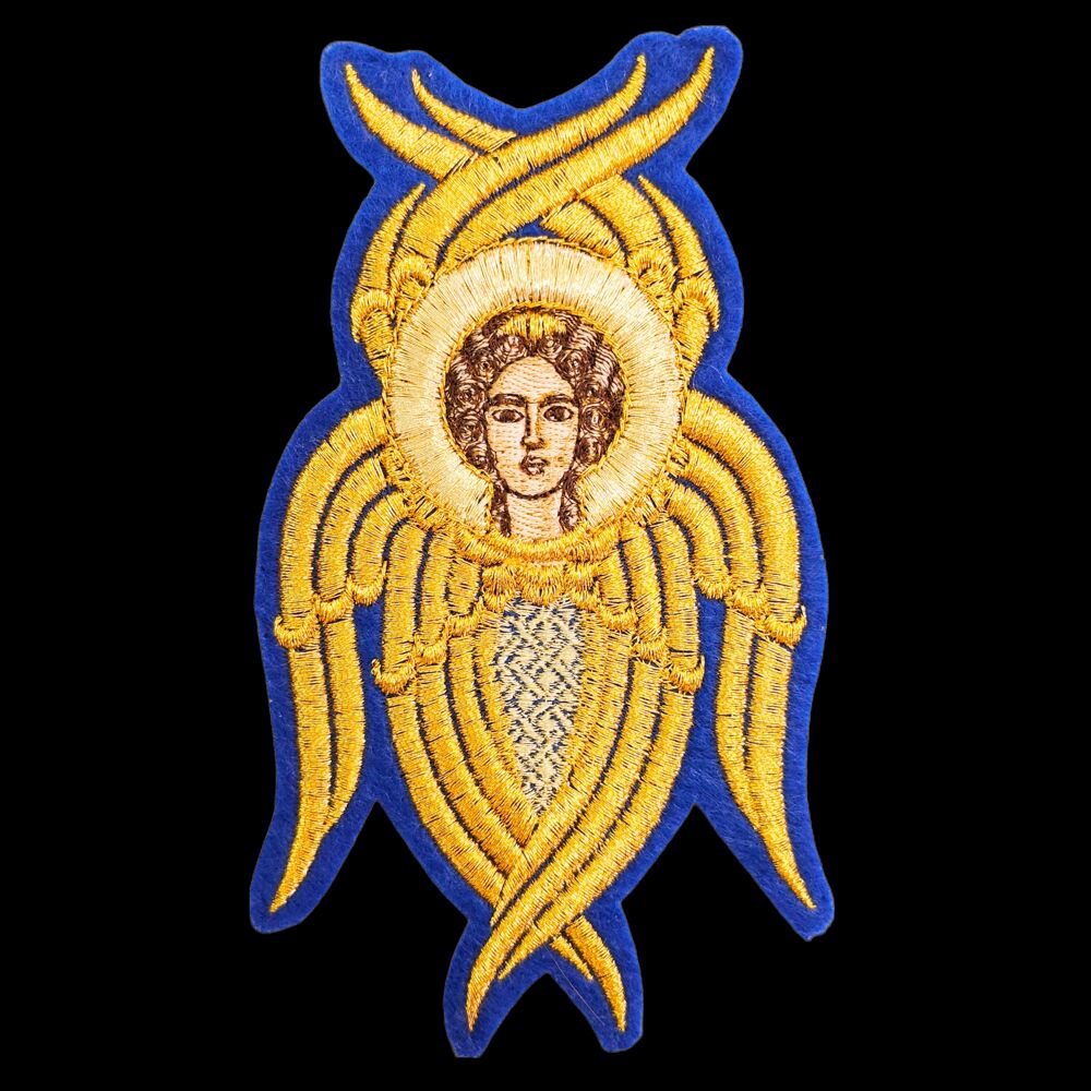 SERAPHIM ON THE THRONE WITH AN EMBROIDERED FACE • buy | for sale