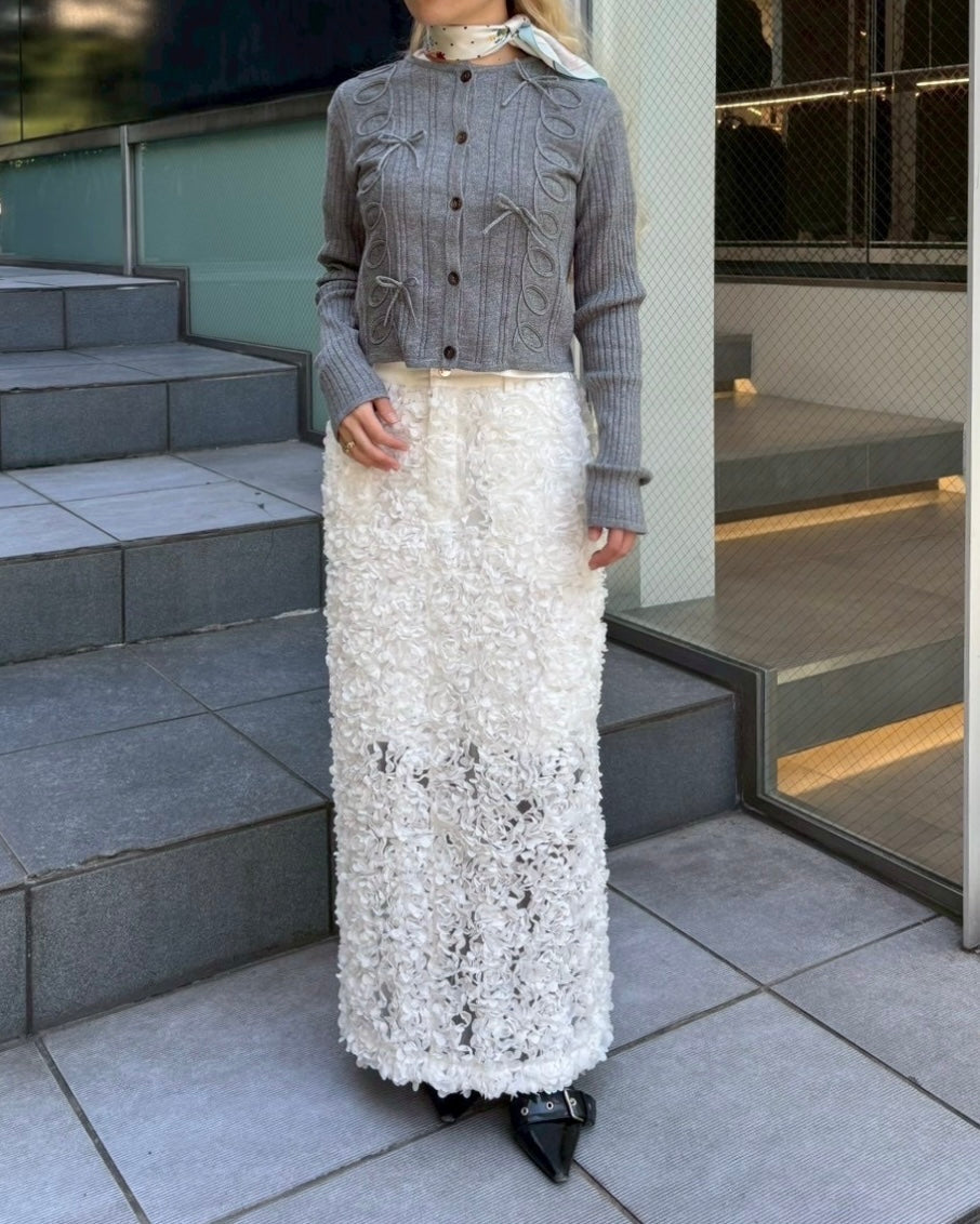 Dot flower scarf