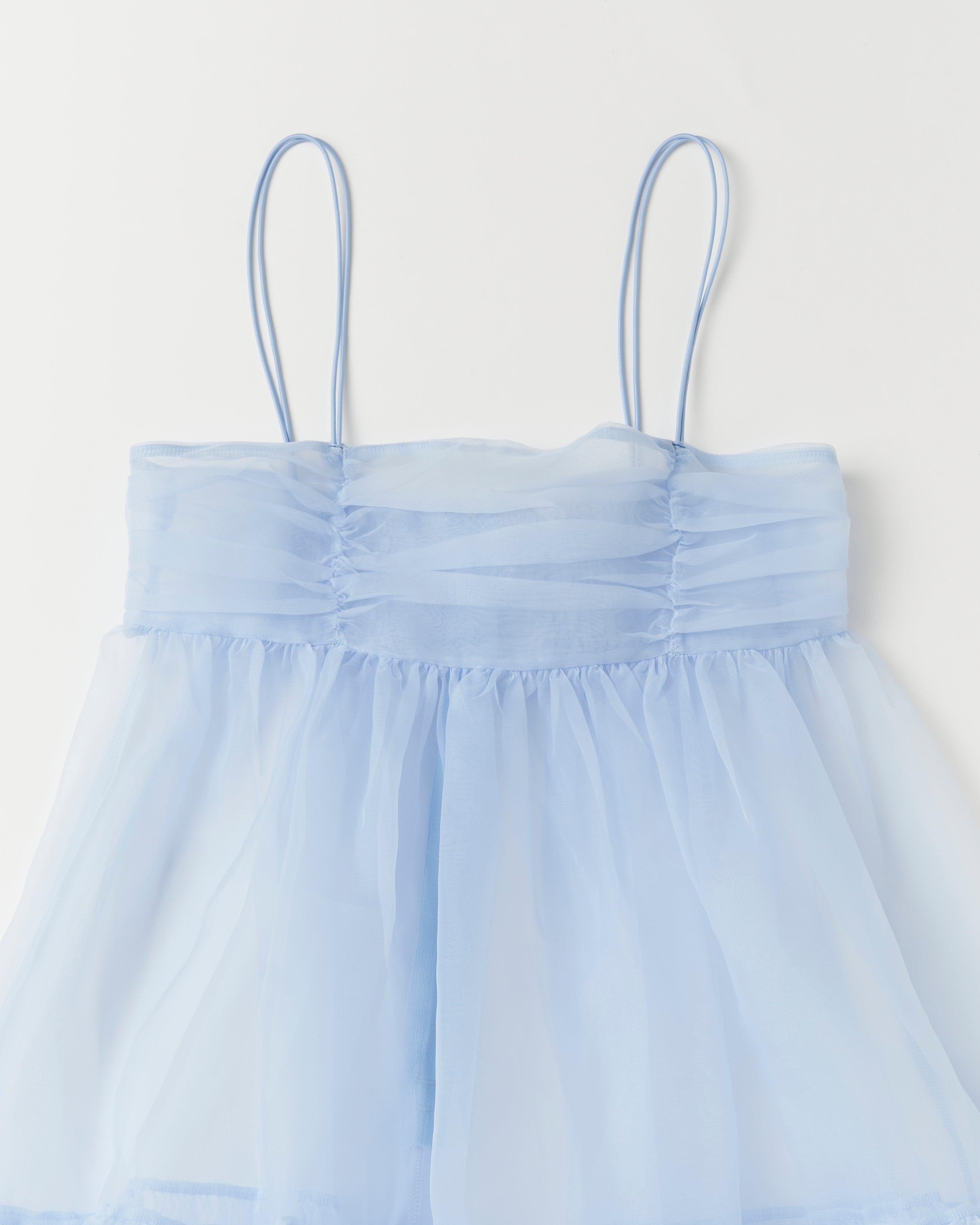 organdy tiered cami dress (baby blue)