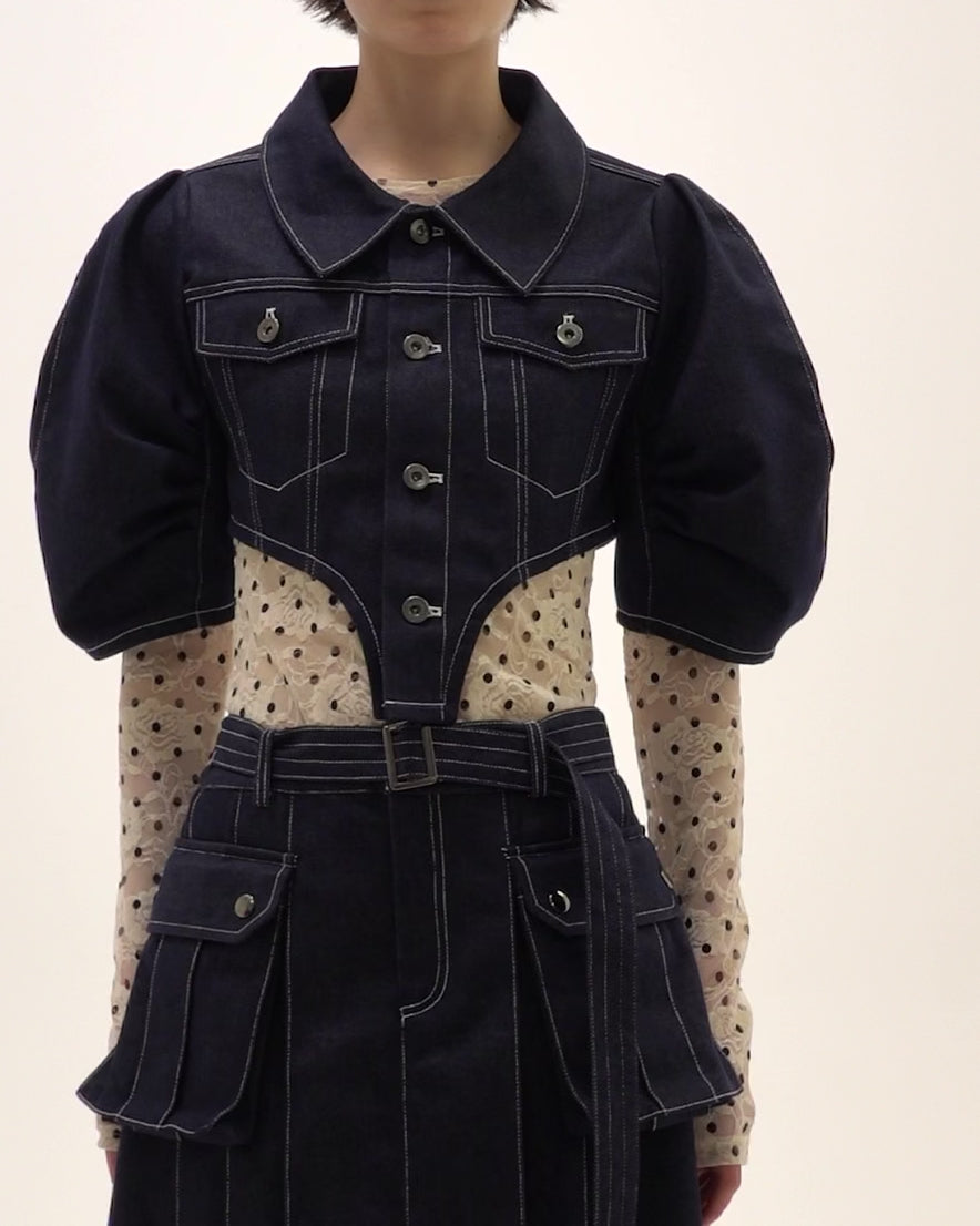Cutline denim jacket