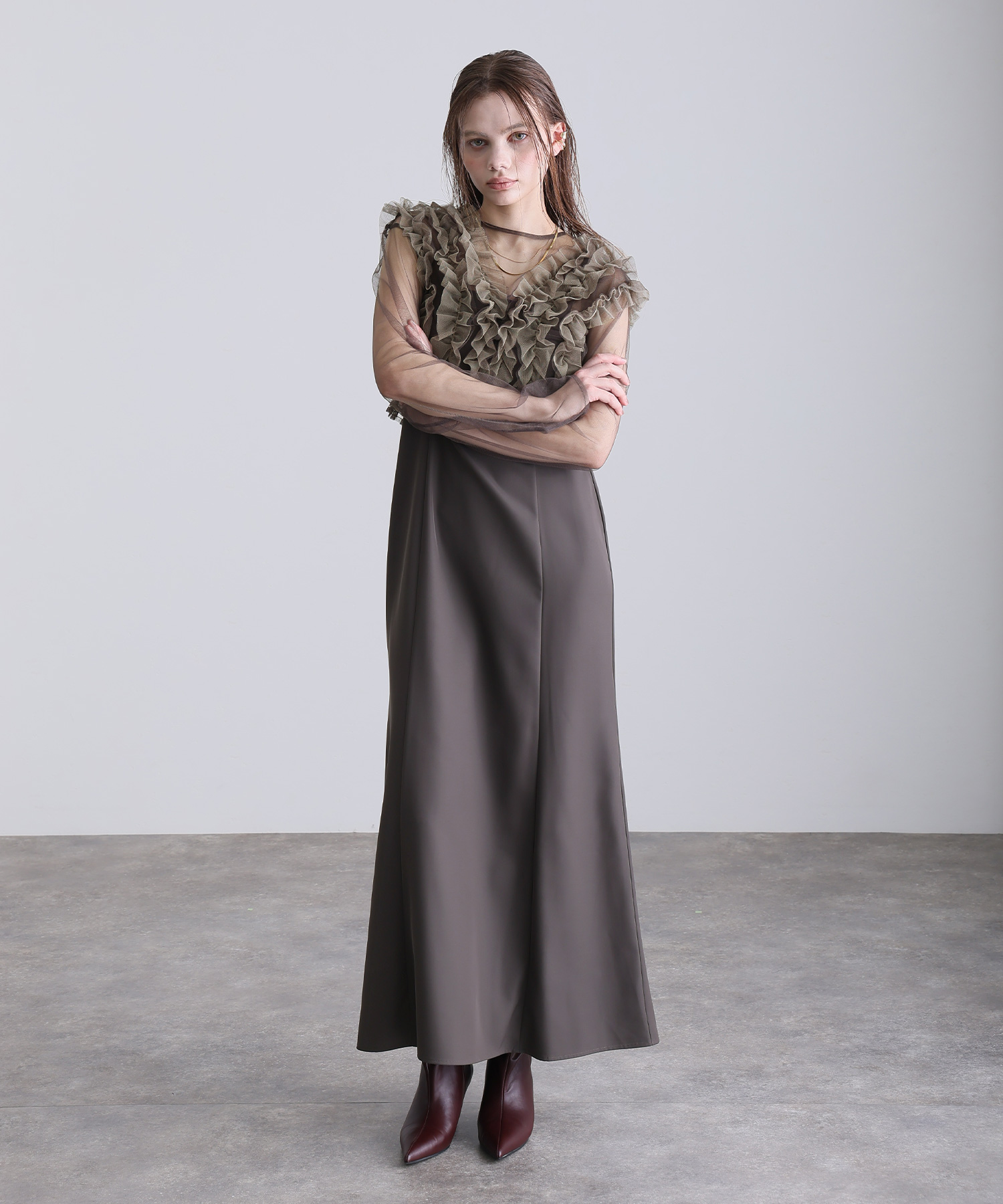 3点セットフリルボレロドレス | PourVous（プールヴー）パーティー