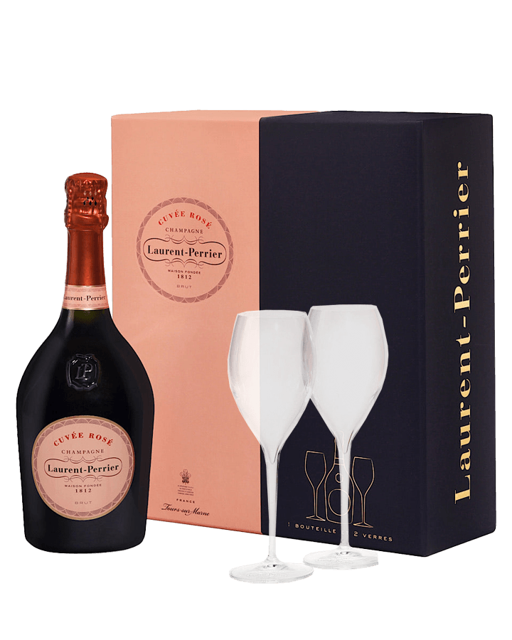 Laurent-Perrier Cuvée Rosé Champagne Brut Two Flute Limited