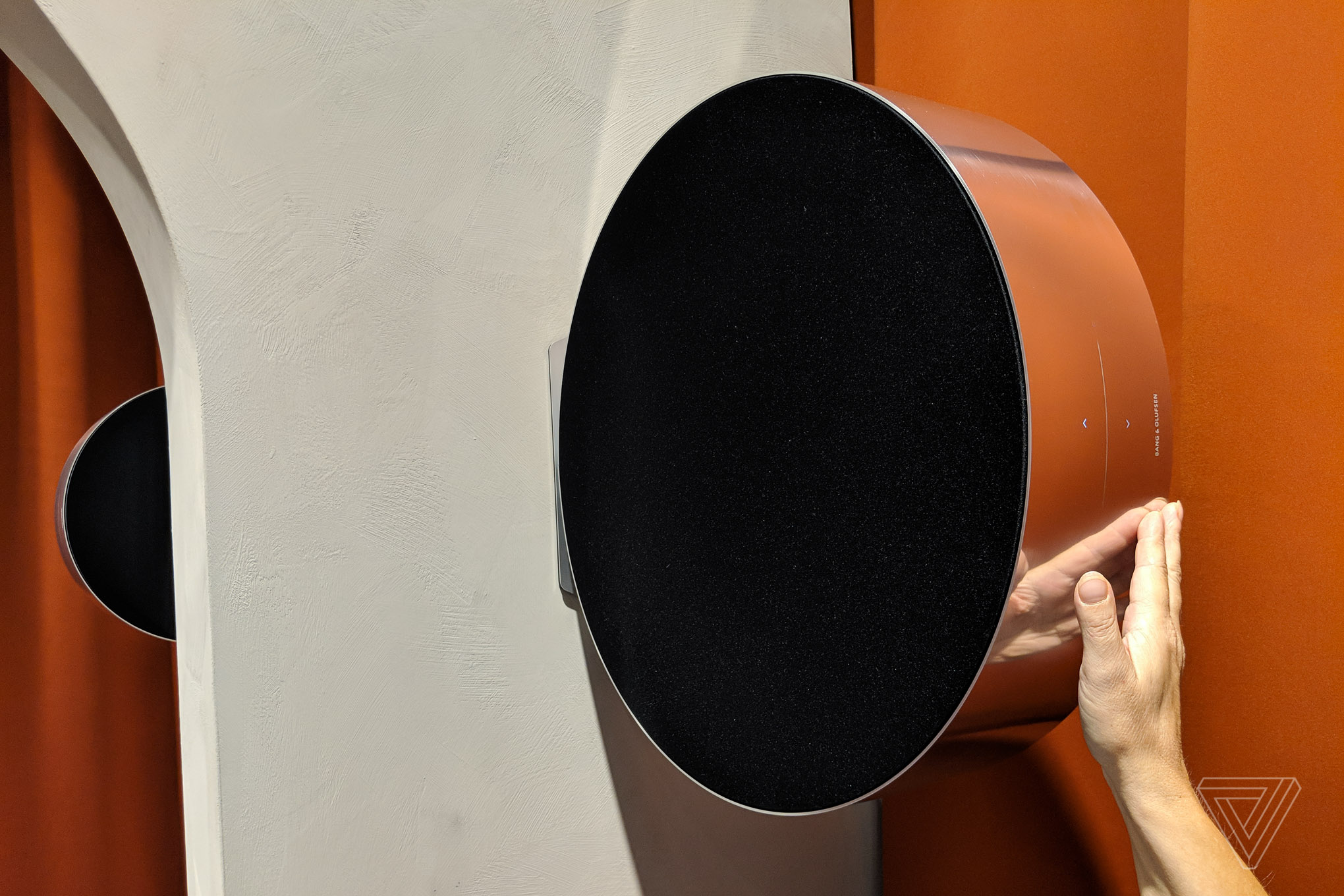 Bang & Olufsen's Edge speaker can be rolled to adjust the volume
