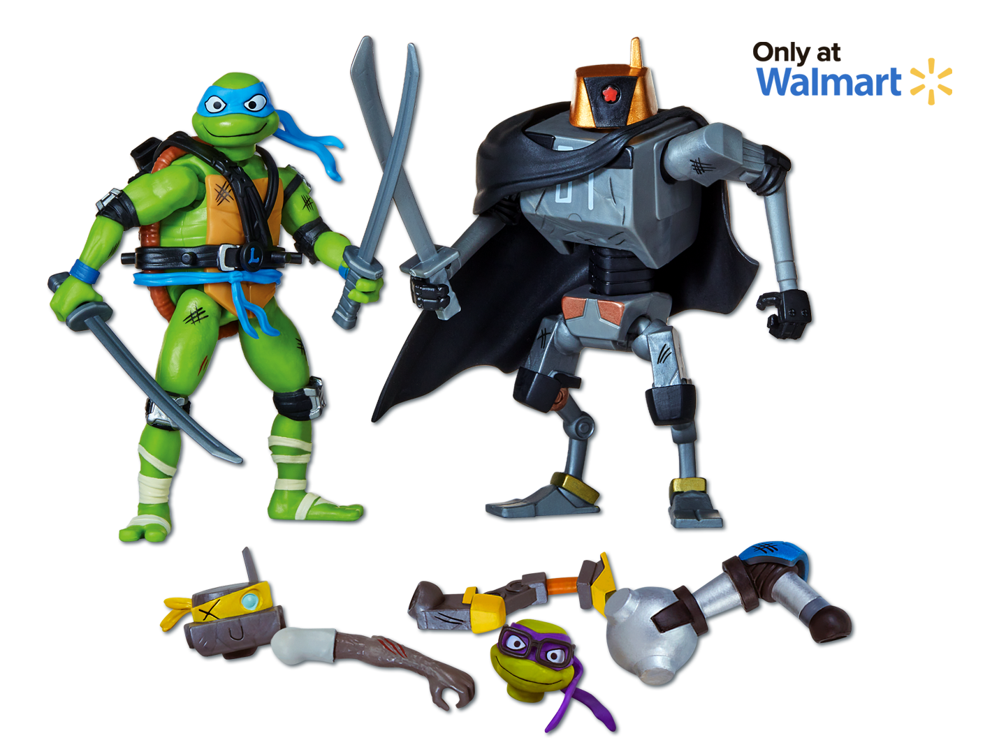 Mix 'N Match Leonardo vs Mechazoid 2-Pack ‐ Playmates Toys