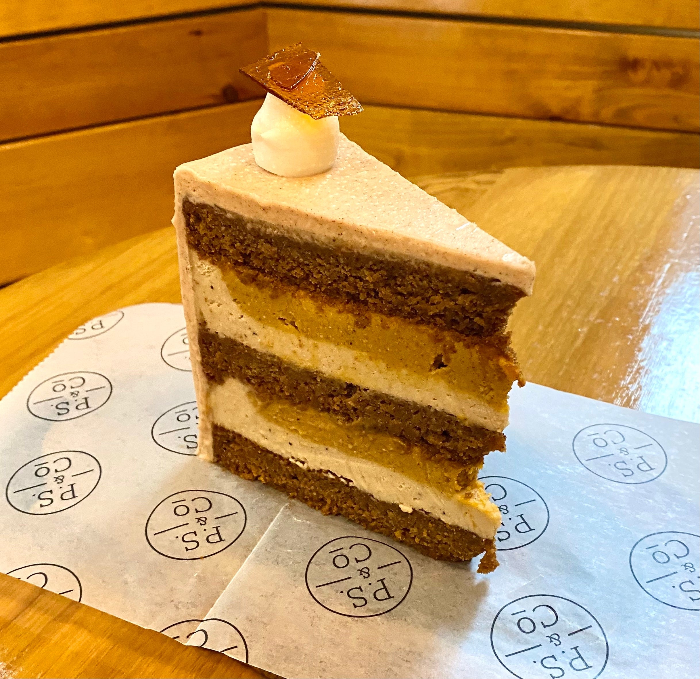 Organic Vegan Gluten-Free Pumpkin Spice Latte Cake | P.S. & Co.