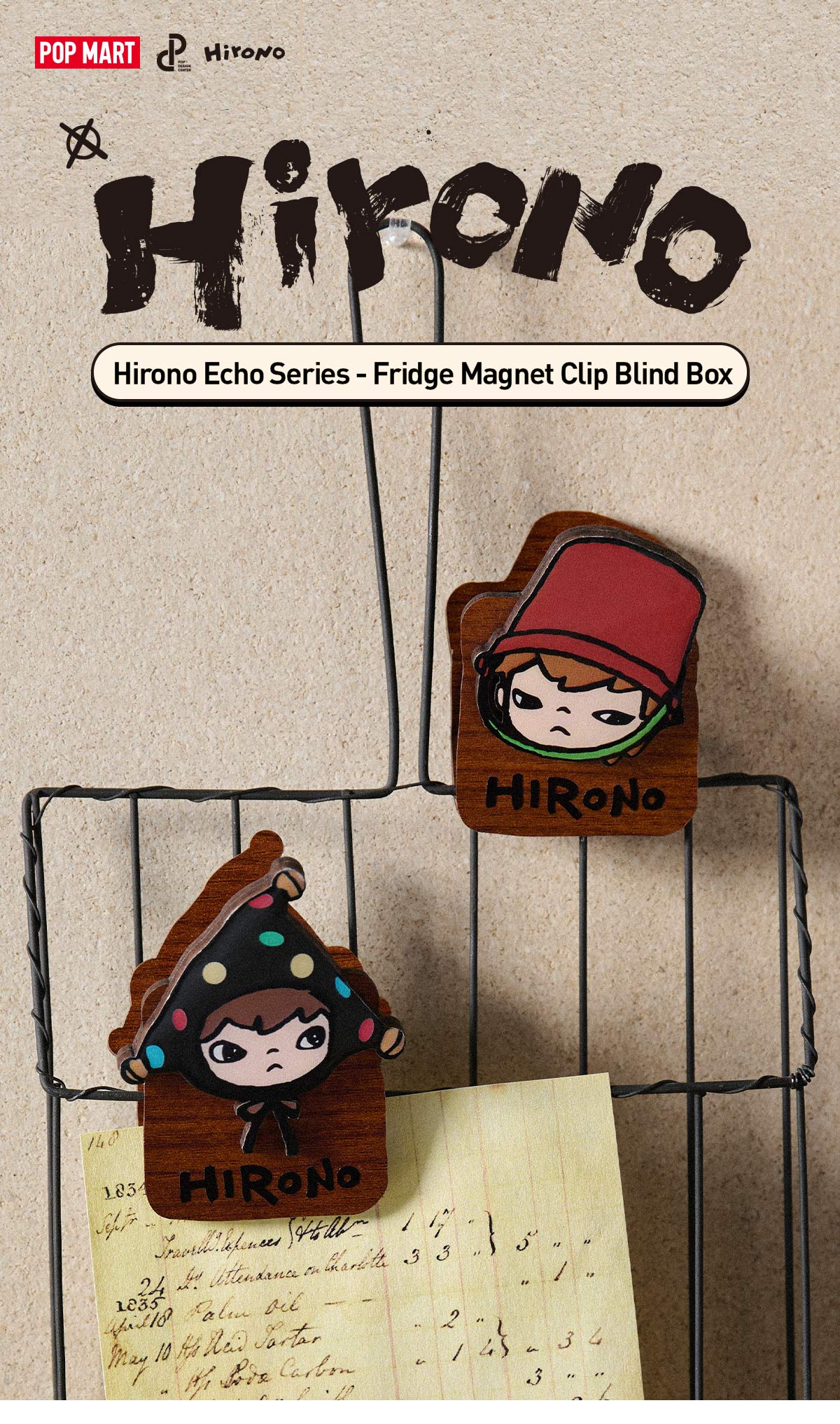 Hirono Echo Series - Fridge Magnet Clip Blind Box - POP MART
