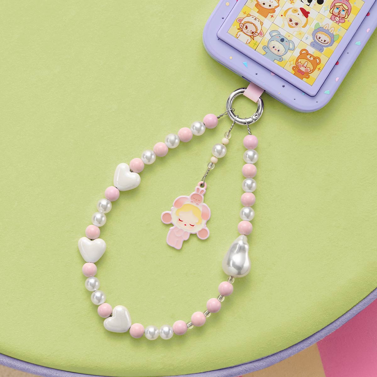 POP BEAN Pajama Party mobile phone chain - POP MART (United States)