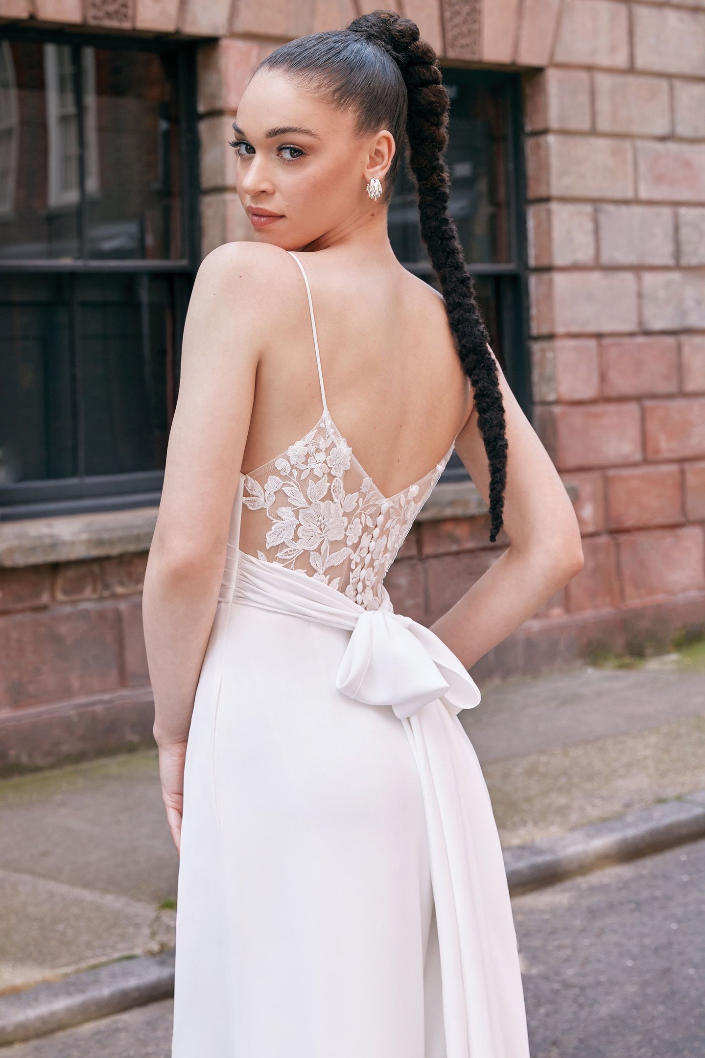 Kennedy: Wide-Leg Crepe Jumpsuit with Bikini Neckline | Adore by