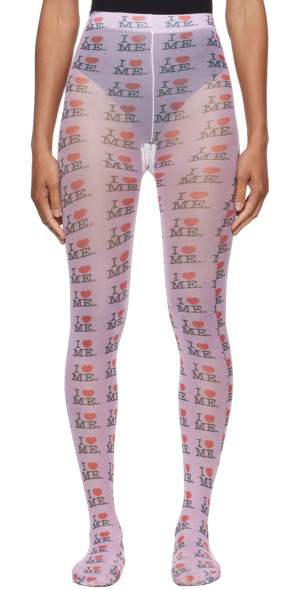 Ashley Williams - Pink 'I Heart Me' Tights