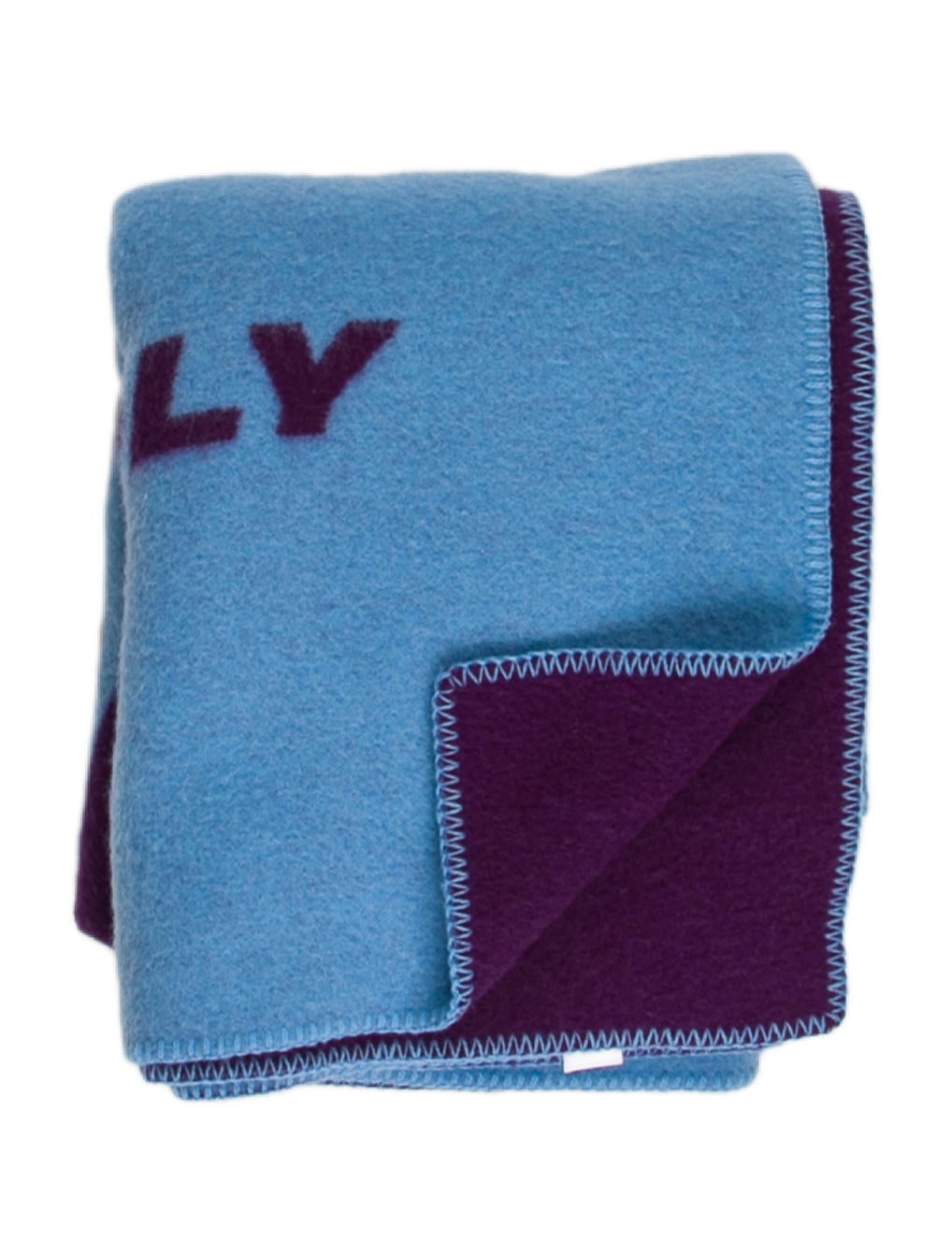 Celine Peter Miles Studio Wool Blanket - Blue Throws, Pillows
