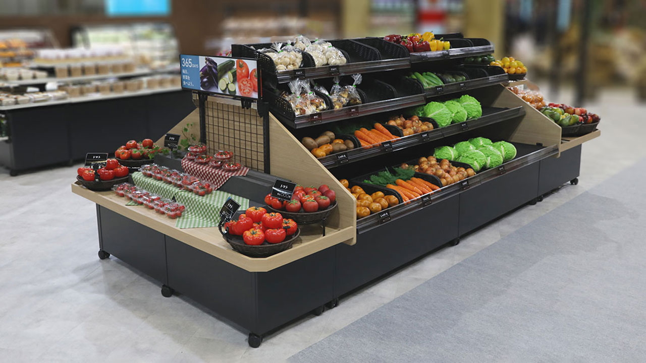 verda[ヴェルダ]｜青果什器｜店舗・商環境｜製品情報｜株式会社オカムラ