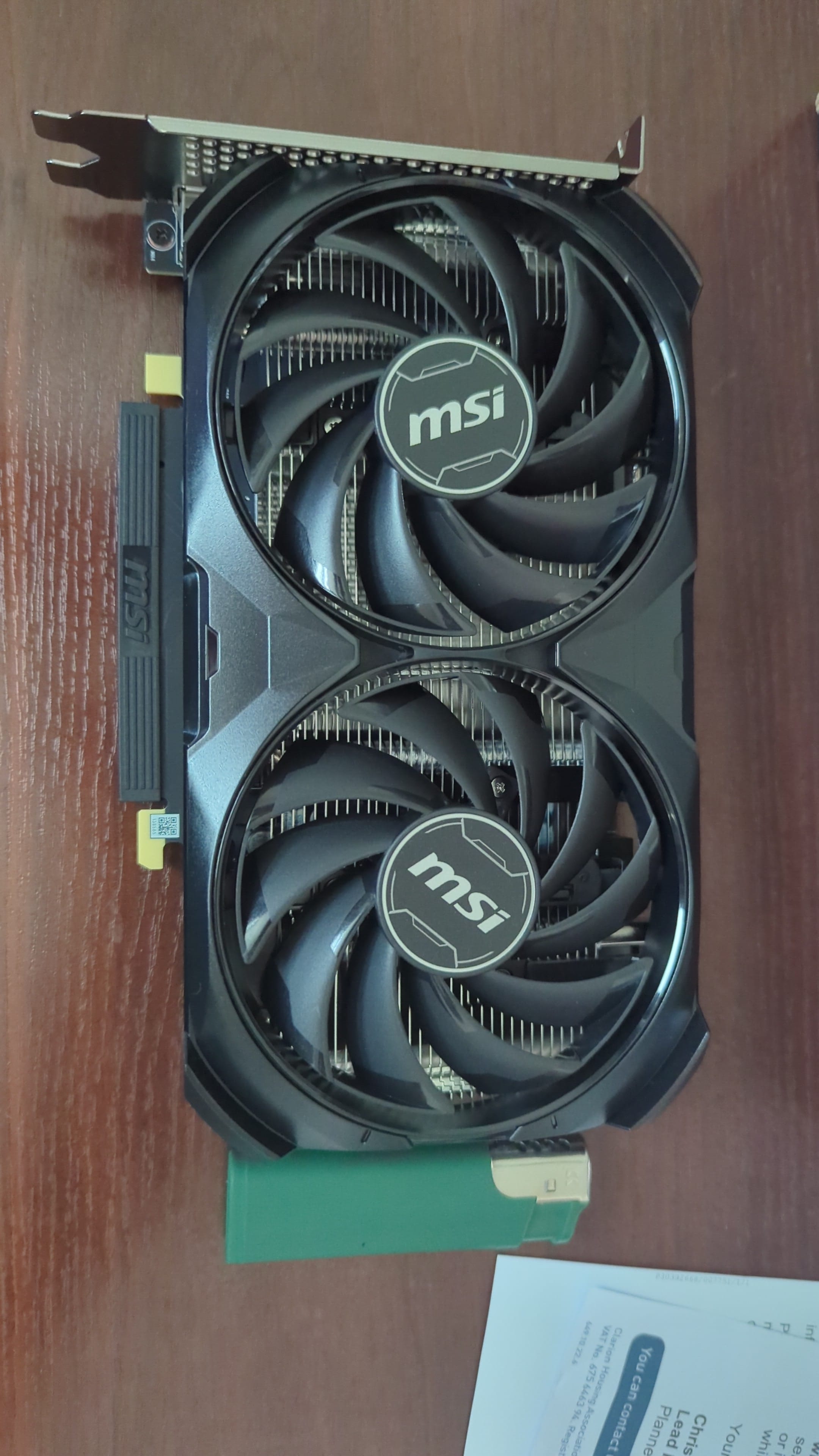 MSI GeForce RTX 4060 Ventus 2X Black 8GB OC Edition