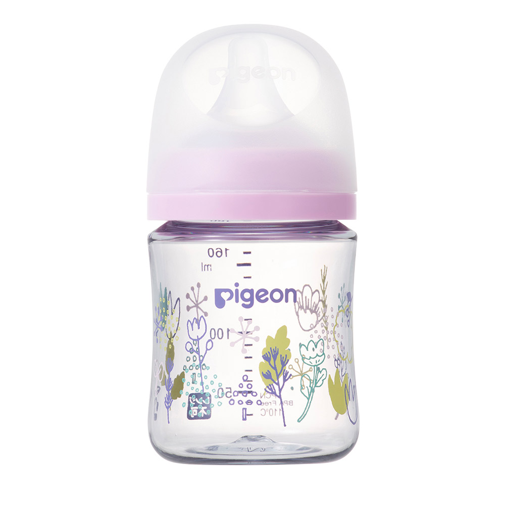 母乳実感 哺乳びん T-Ester（プラスチック製）Flower garden 160ml