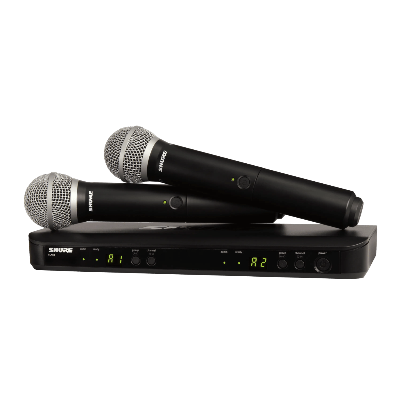 BLX288/PG58 - 2基のPG58ハンドヘルド型送信機 ワイヤレスデュアル