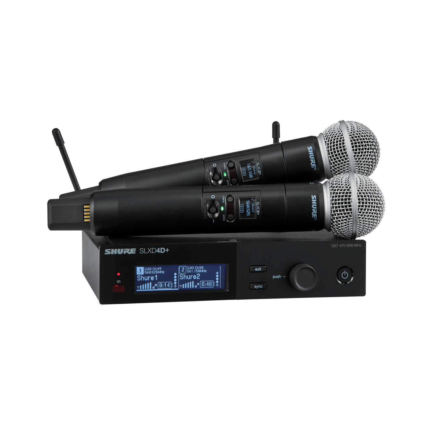 SLXD24D+/58 - Dual Wireless System with 2 SLXD2+/58 Handheld
