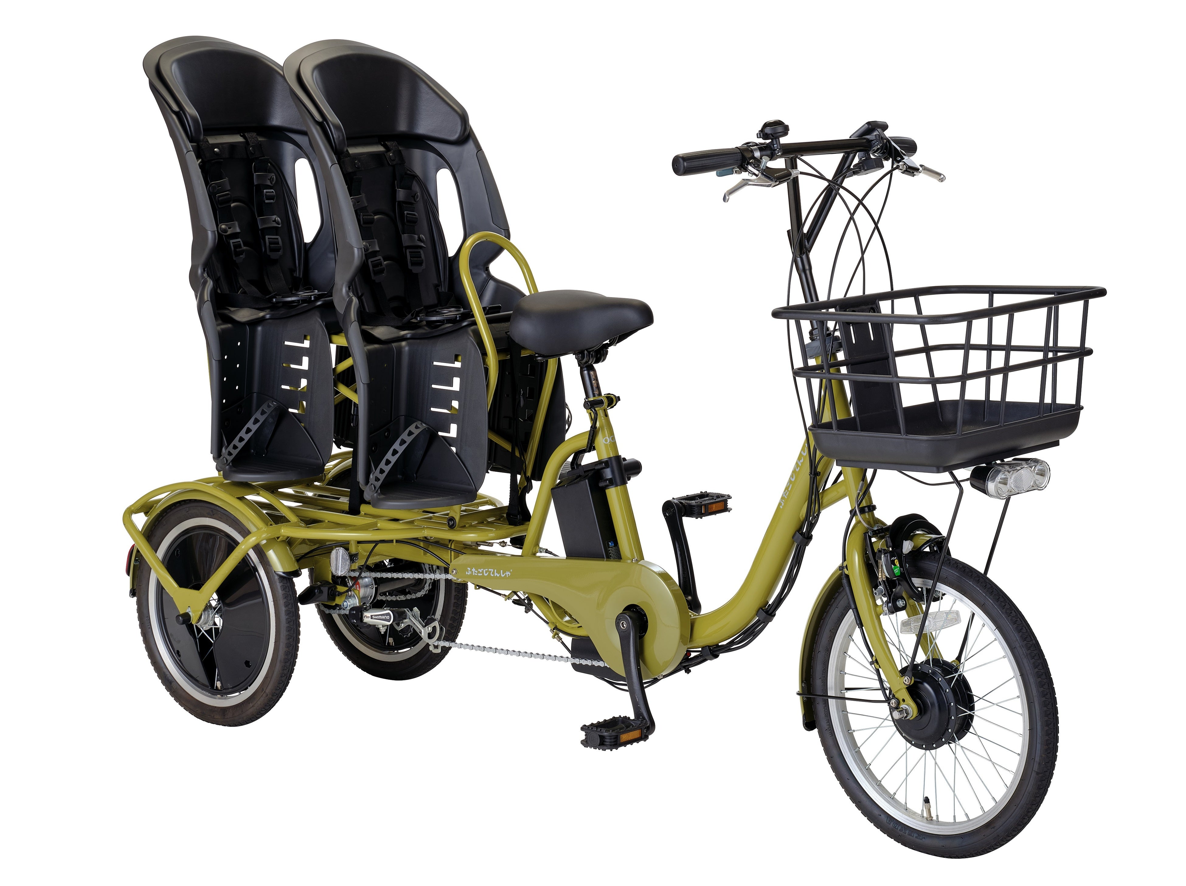 日本初「双子用の三輪電動アシスト自転車」新発売 安価な月額制
