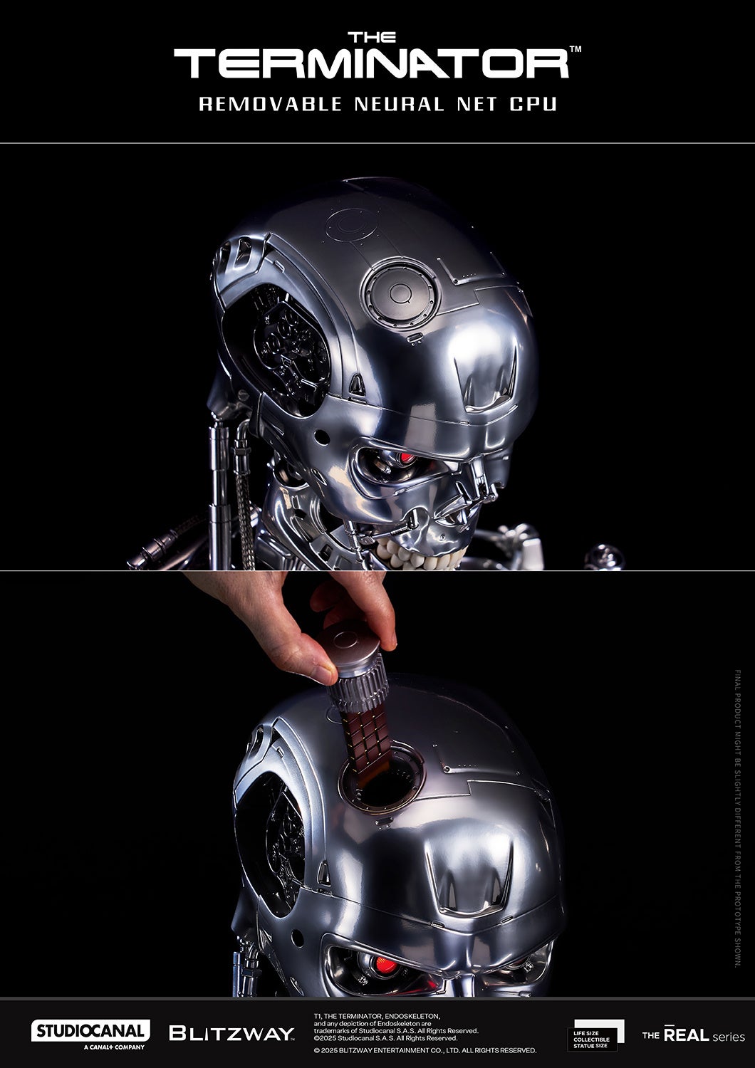 予約開始】全世界500個限定！T-800 Endoskeleton Skull 1/1 ライフ