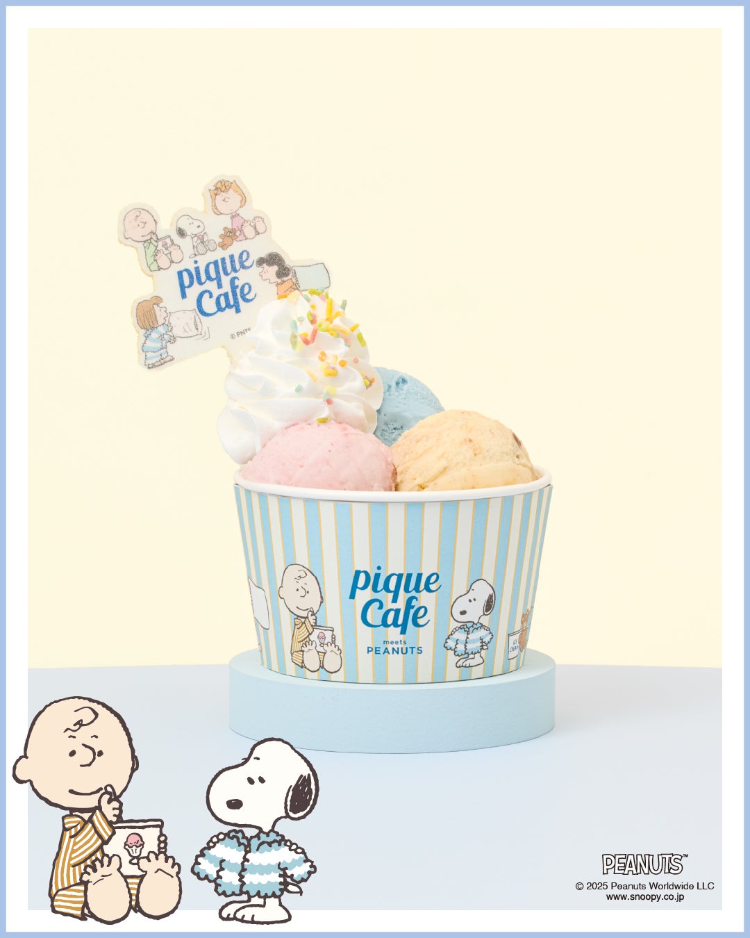GELATO PIQUE CAFE meets PEANUTS】スヌーピーと仲間たちがピケカフェ