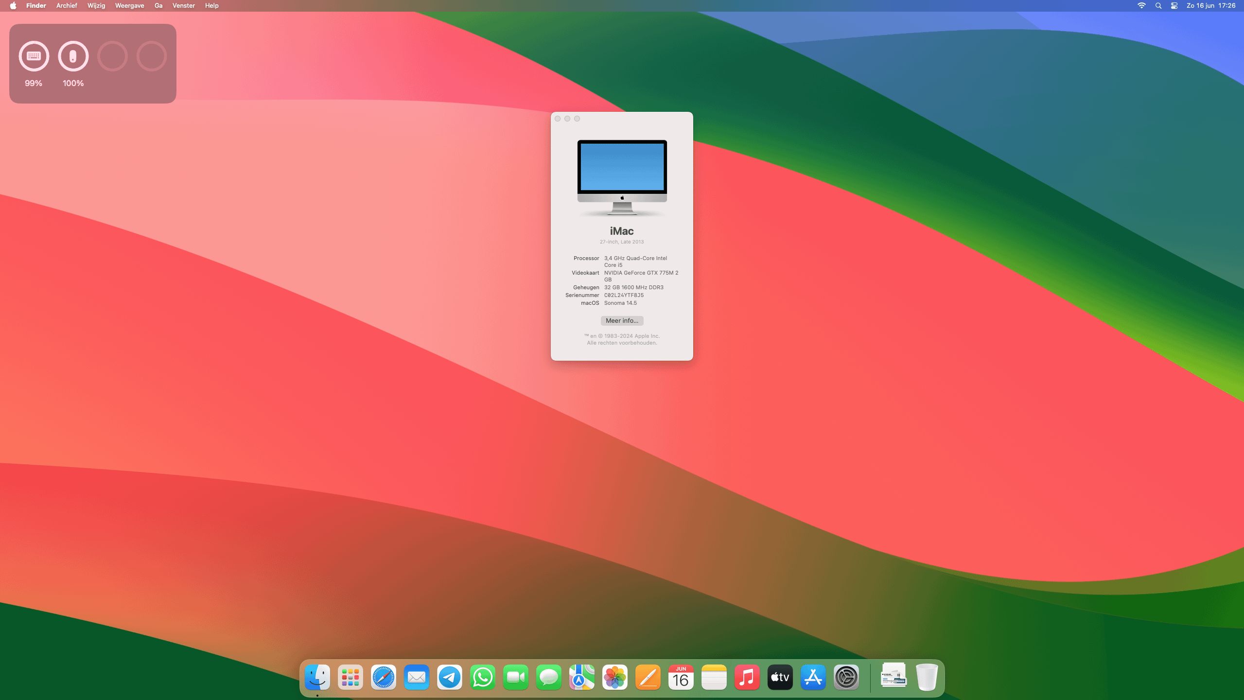 macOS 14.5 Sonoma on a Late 2013 27