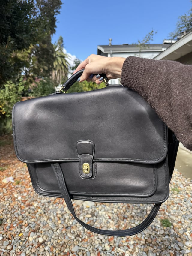 Scored myself a vintage Coach Metropolitan Brief made the year I