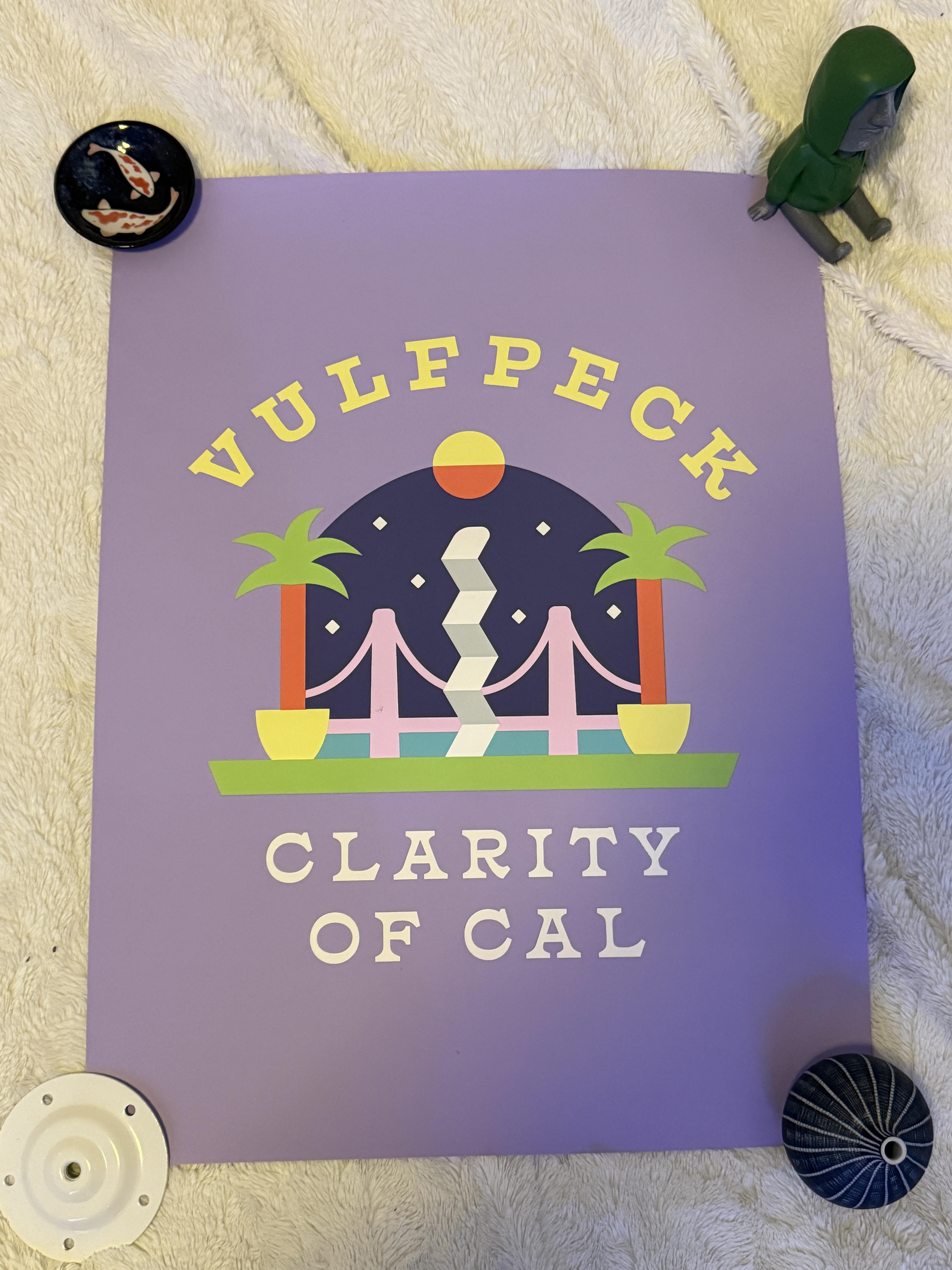 Selling Clarity of Cal Poster (Merch) : r/Vulfpeck