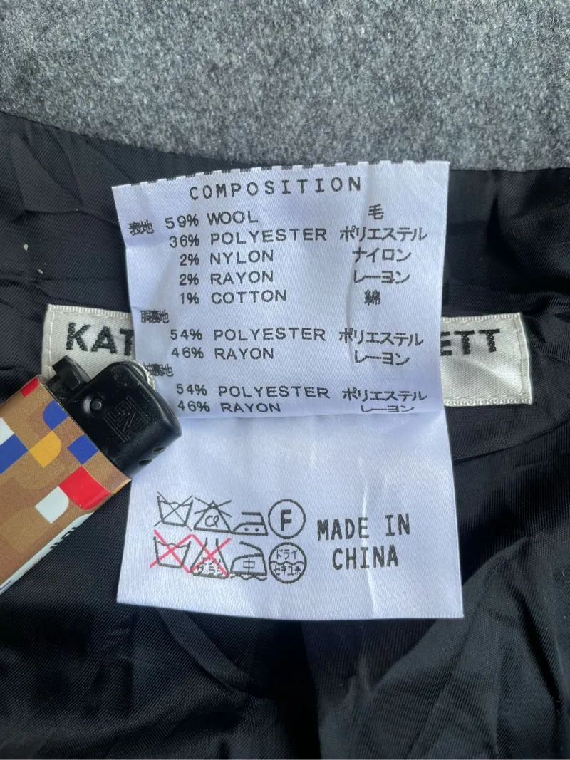 Katharine Hamnett London Hiden Hoodie Asimetris Double Zip - Preloved