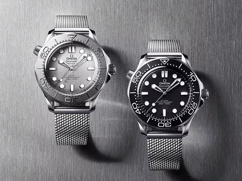 OMEGA】メッシュブレスのNewダイバー300Mが店頭に揃いました