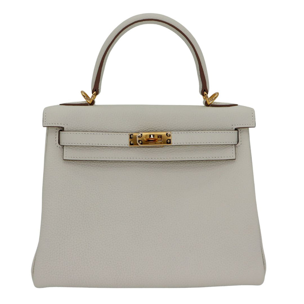Hermès 25cm Kelly Retourne Mushroom Togo Leather Gold Hardware