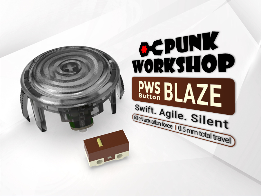 PWS Blaze Silent ゲーミングボタン – PUNK WORKSHOP JAPAN