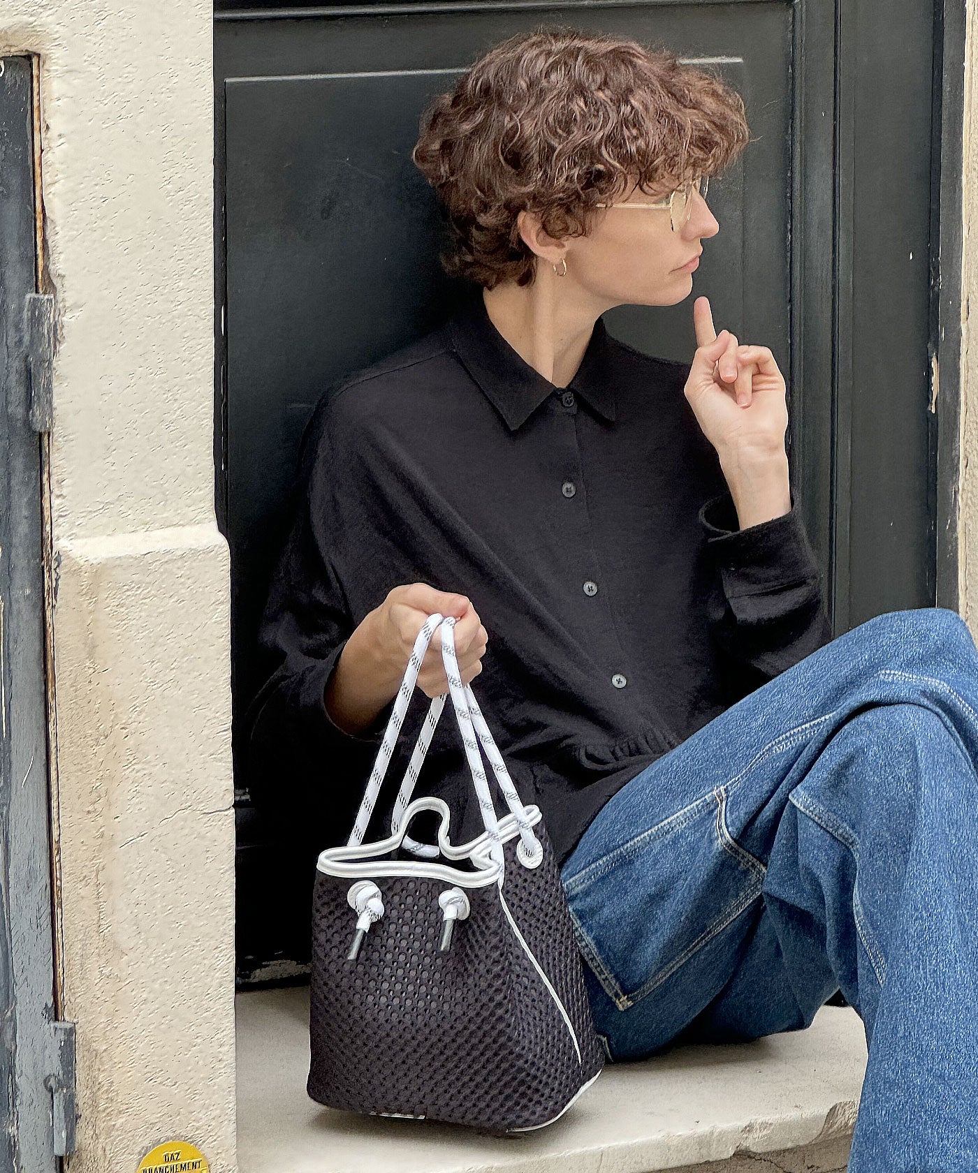 インスタ話題パリ発 qbag paris bubble バブル オリジナル素材