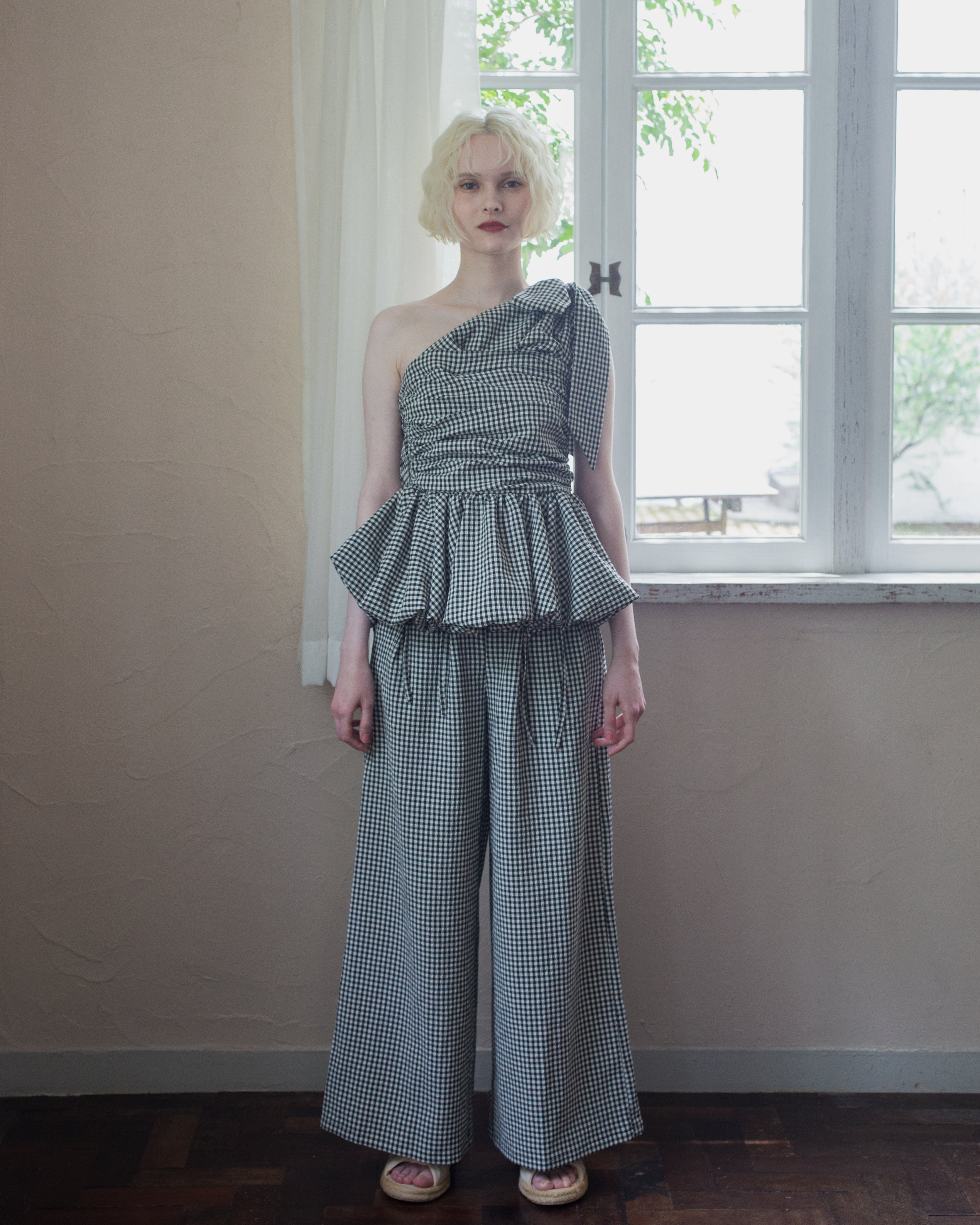 残りわずか】2way ribbon peplum top – RANCLIC