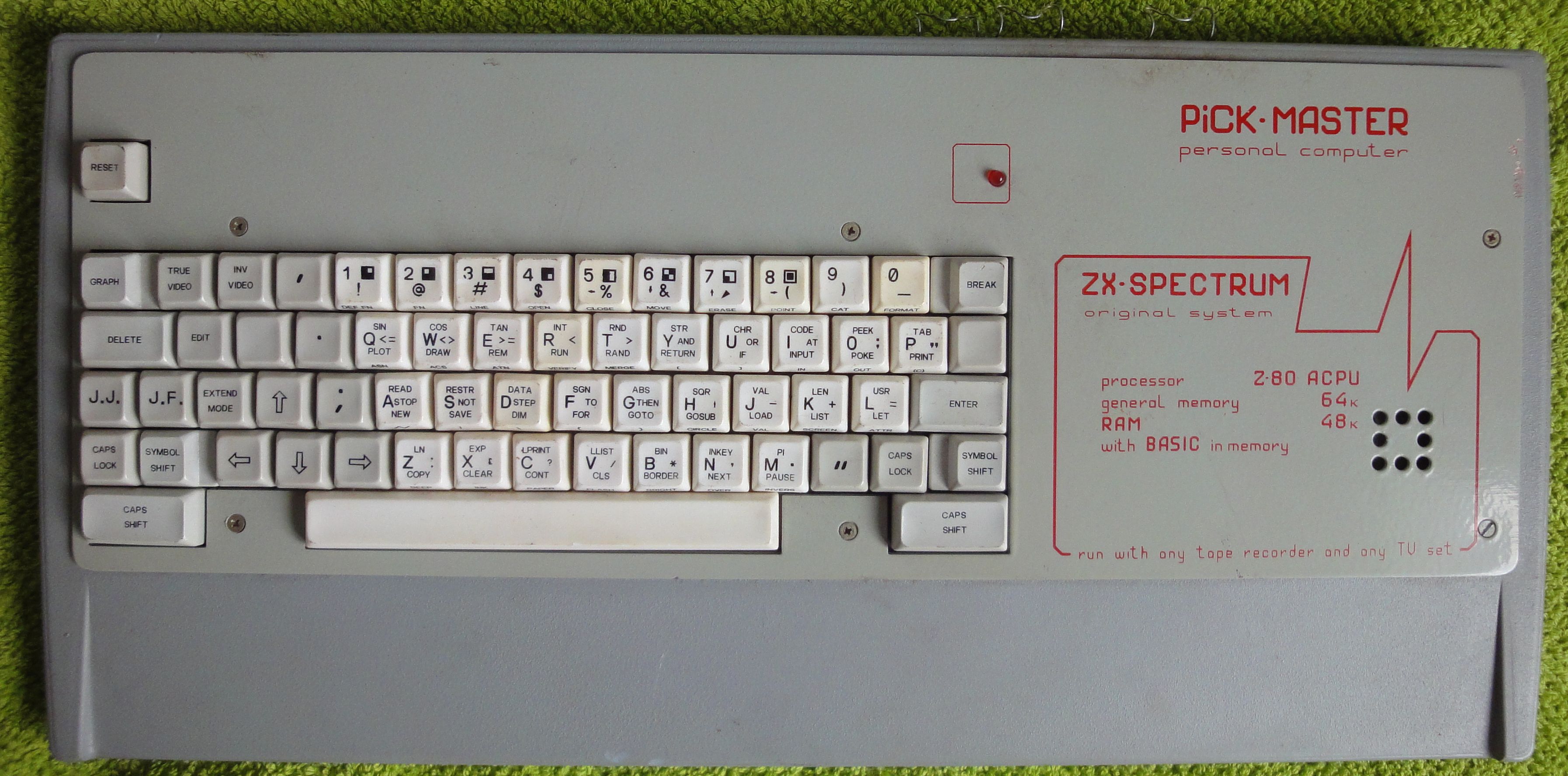 Pick-Master – A Soviet Spectrum Clone? | Rare & Old Computers