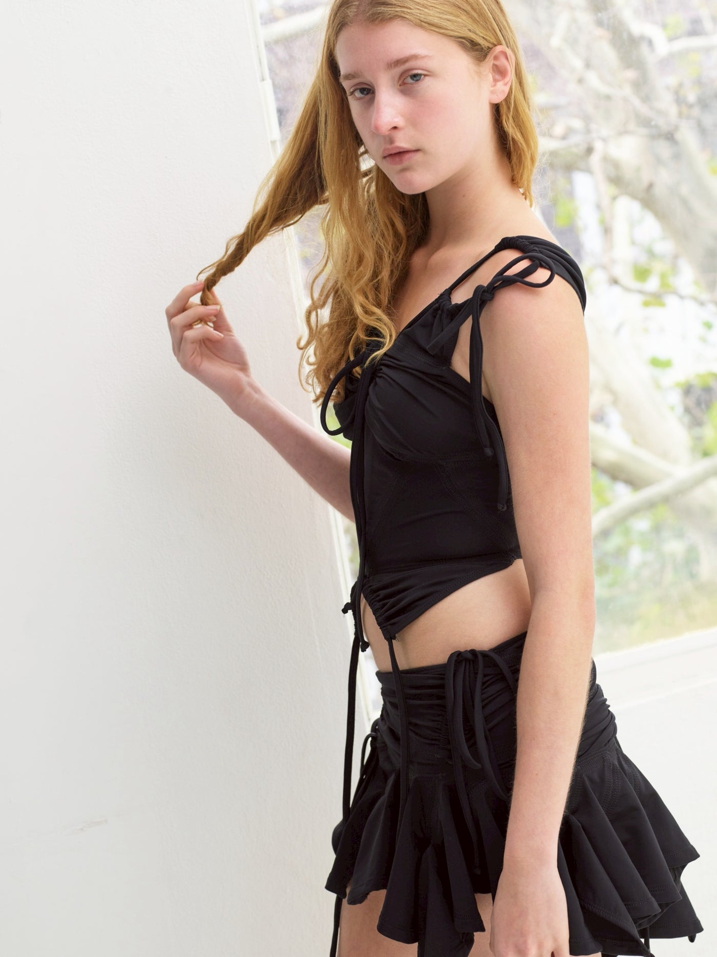 EMILY WATSON / エミリー・ワトソン - TANKINI TOP (BLACK) | RADD LOUNGE
