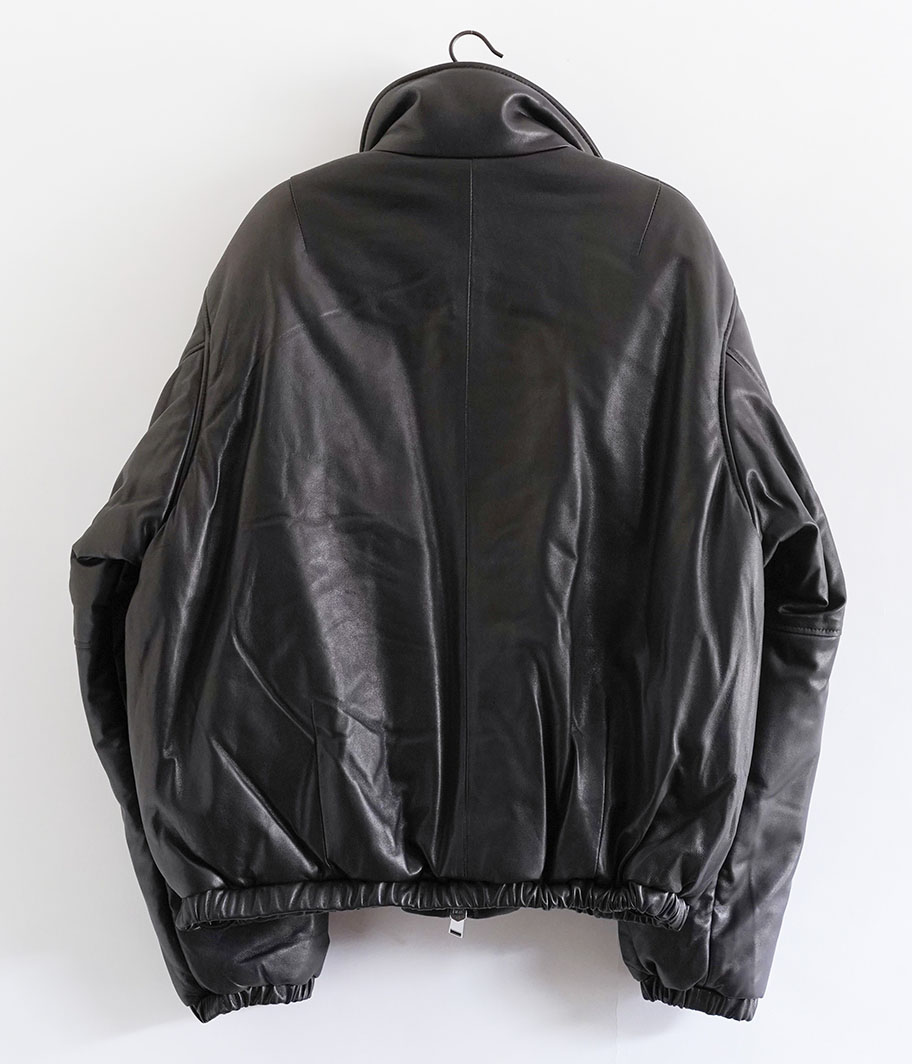 YOKE SHEEP LEATHER PUFFER BLOUSON [DARK BROWN] - Fresh Service