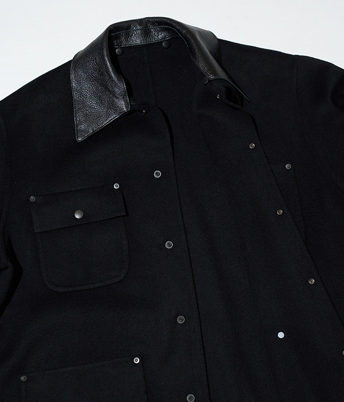 YOKE River Melton Coverall Jacket [BLACK] - Fresh Service