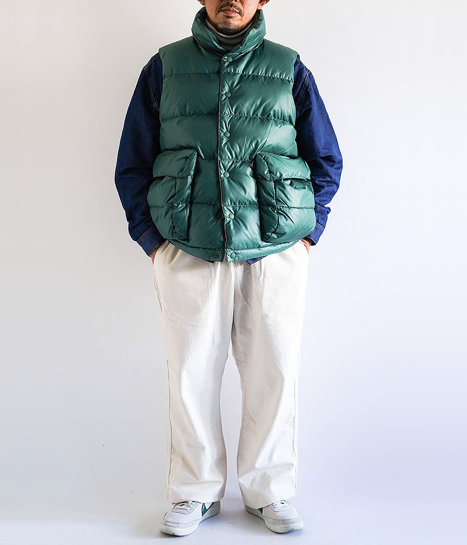 DAIWA PIER 39 TECH BACK PACKER DOWN VEST [FOREST GREEN] - Fresh