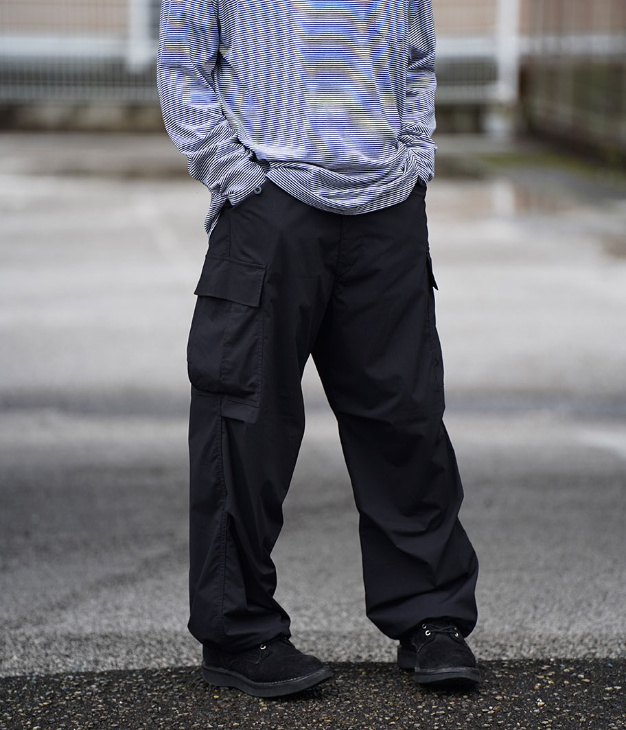Fresh Service MICRO TYPEWRITER CARGO PANTS [BLACK] - Fresh Service