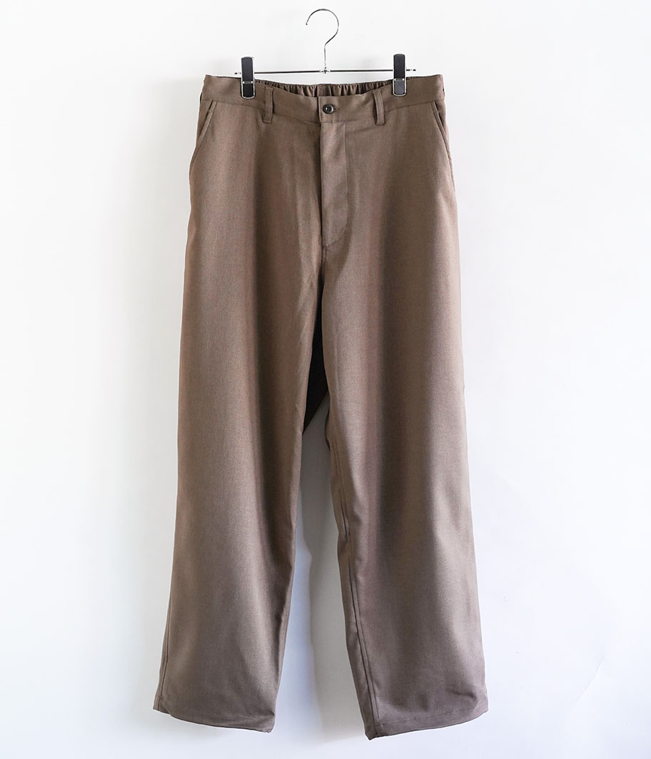 Fresh Service WOOLY TWILL TROUSERS [BROWN] - Fresh Service