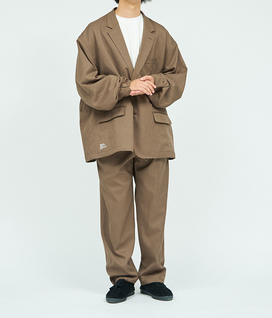 Fresh Service WOOLY TWILL TROUSERS [BROWN] - Fresh Service