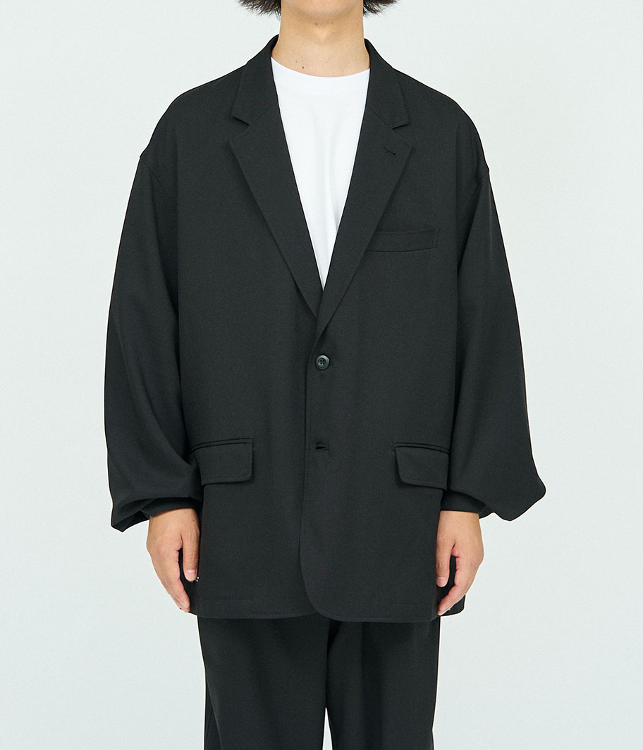 Fresh Service WOOLY TWILL JACKET [BLACK] - Fresh Service NECESSARY