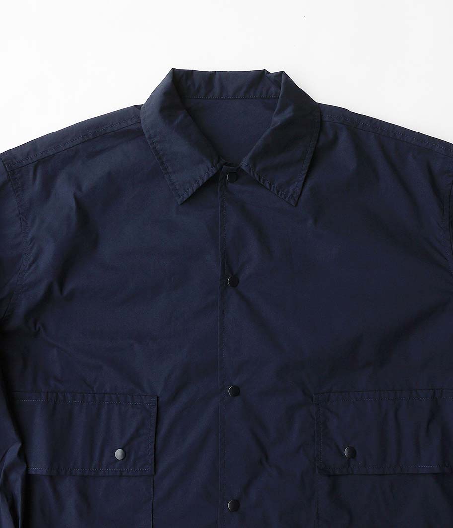 Fresh Service SIDE POCKETS STRETCH OVER SHIRT [NAVY] - Fresh