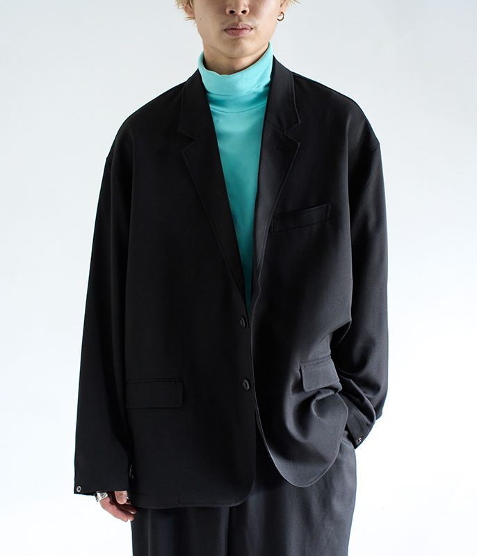 Fresh Service WOOLY TWILL JACKET [BLACK] - Fresh Service NECESSARY