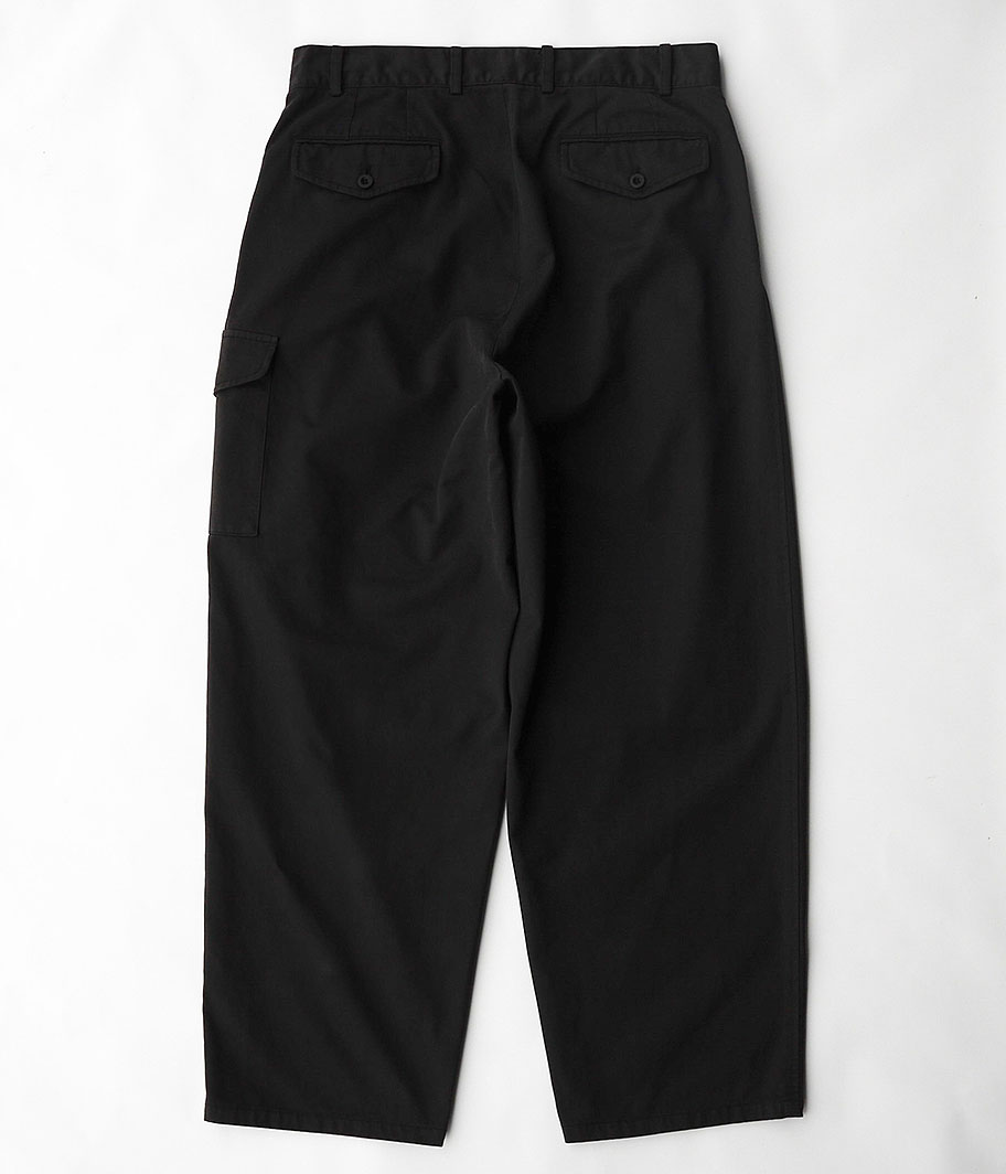 KAPTAIN SUNSHINE Garment Dyed Gurkha Trousers [INK BLACK] - Fresh
