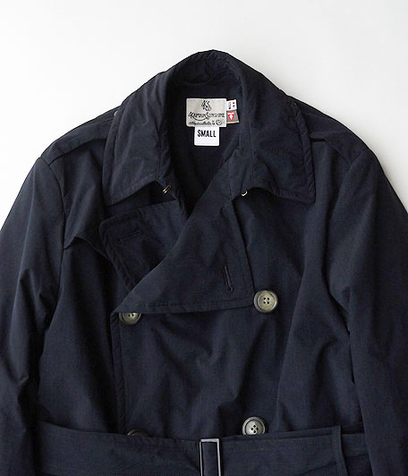 KAPTAIN SUNSHINE Padded Trench Coat [NAVY] - Fresh Service