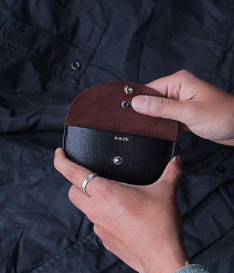 KAPTAIN SUNSHINE×PORTER Genuine Goat Skin Round Wallet [BROWN